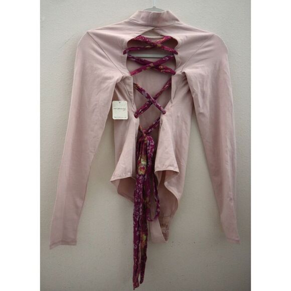 Intimately Free People OB1054279 WMN Sz S Mauve/Pink Straps In The Back Bodysuit - Picture 2 of 10